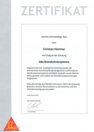 Brandschutzarbeiten